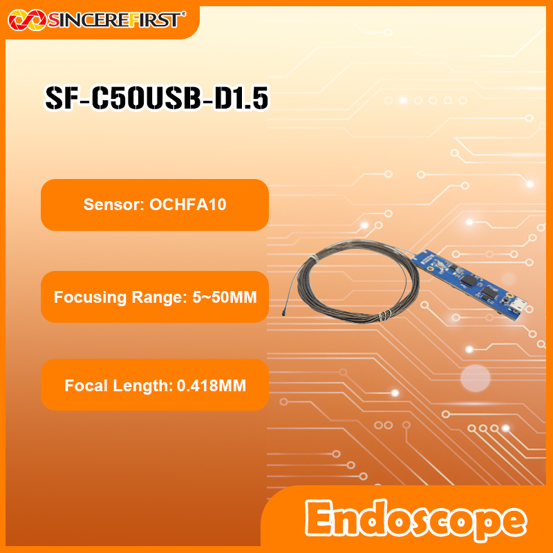 Fixed Focus 1.5mm Diameter OCHFA10 Sensor Inspection Endoscope Camera Module